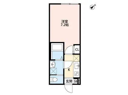 メゾン・ド 練馬(1K/2階)の間取り写真