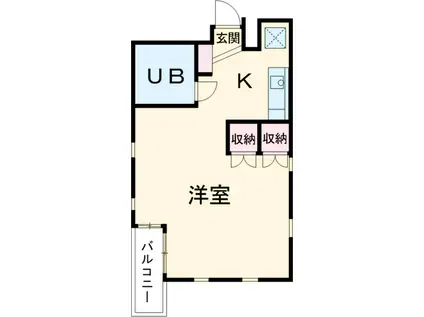 BREEZE315(ワンルーム/2階)の間取り写真