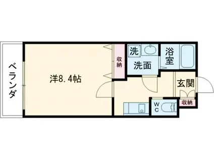 エスジーコート中板橋(1K/1階)の間取り写真