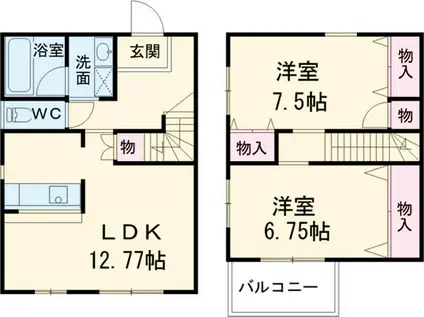フランシーズ(2LDK)の間取り写真