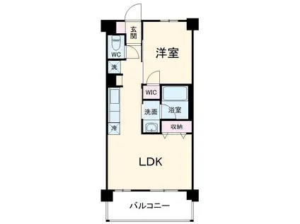 ART RESIDENCE IN OOTAKA-NO-MOR(1LDK/2階)の間取り写真