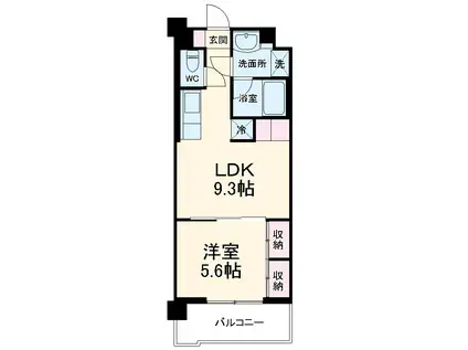 ART RESIDENCE IN OOTAKA-NO-MOR(1LDK/4階)の間取り写真