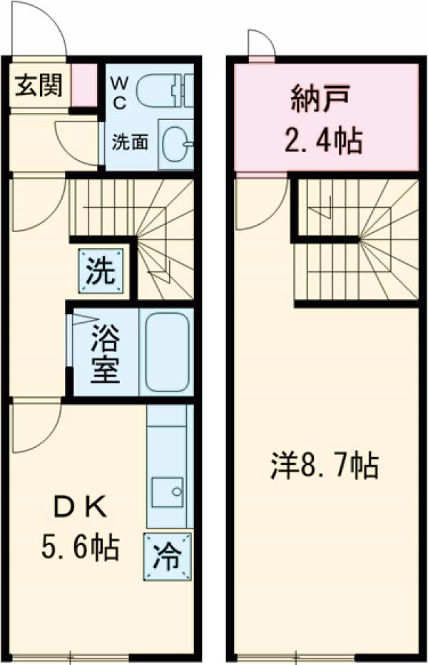フレックス・ヴィラ(1SDK)の間取り写真