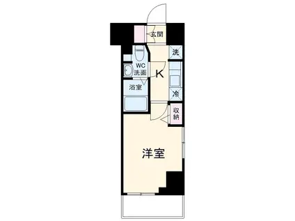 N-STAGE 三郷(1K/9階)の間取り写真