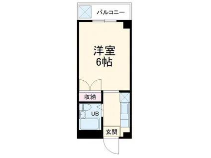 第二吉田コーポ(1K/2階)の間取り写真