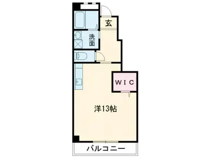 ハイステージIK(ワンルーム/1階)の間取り写真