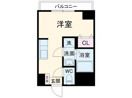 LIBERTY大通公園(ワンルーム/7階)の間取り写真