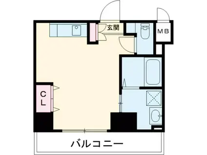 LIBERTY大通公園(ワンルーム/8階)の間取り写真