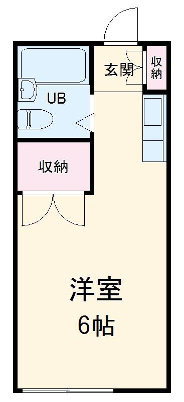 SIESTA上大岡(ワンルーム/1階)の間取り写真