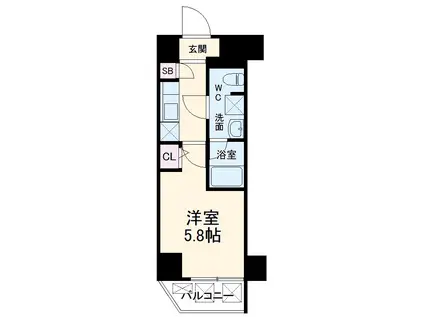 MAXIV横浜大通公園(1K/9階)の間取り写真