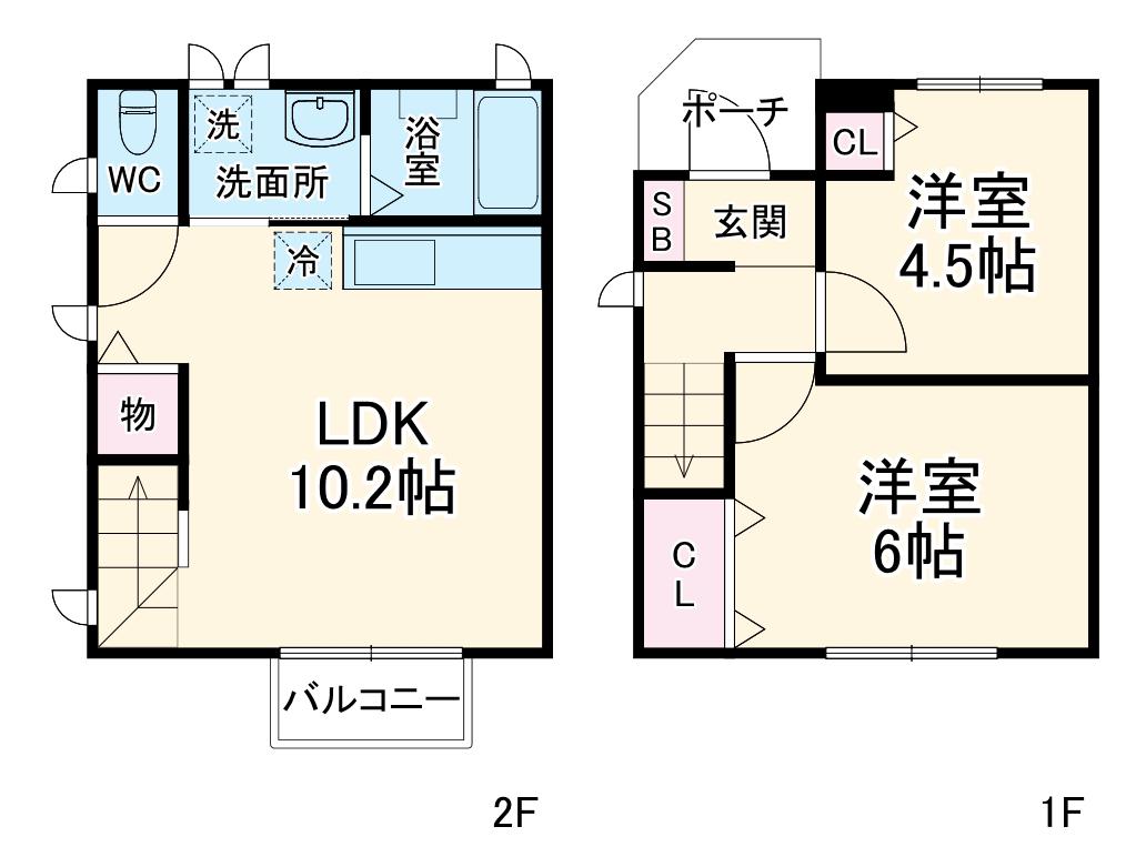 成田線 小林駅(千葉) 徒歩10分 2階建 築11年