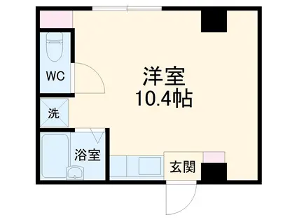 すざくHOUSE(ワンルーム/2階)の間取り写真