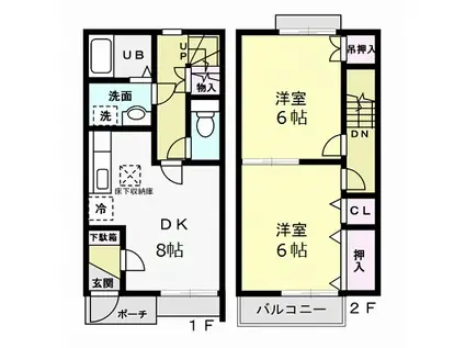 Ｐｅｔｉｏ湊(2LDK)の間取り写真
