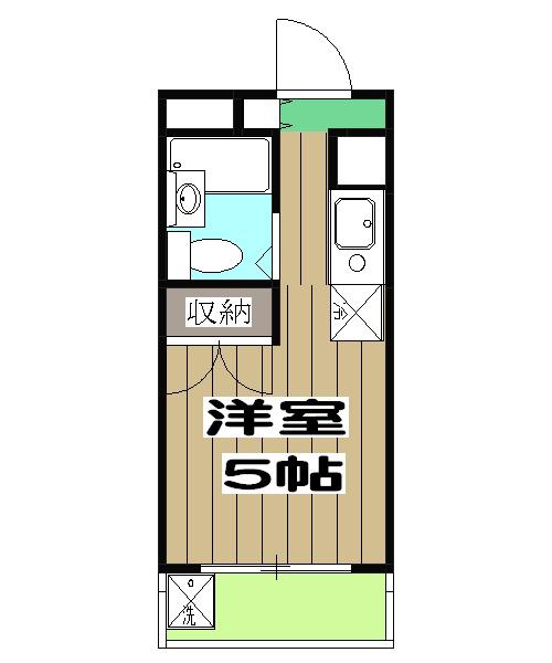 メゾンドパプリカ(1K/3階)の間取り写真