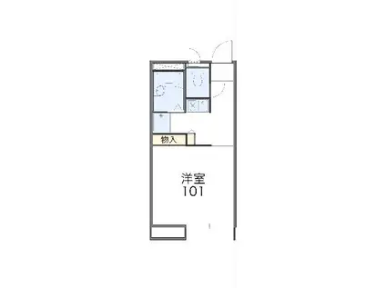 レオパレス258(1K/2階)の間取り写真