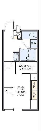 レオパレスシャルマン(1K/2階)の間取り写真