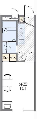 レオパレスシャンテ(1K/1階)の間取り写真