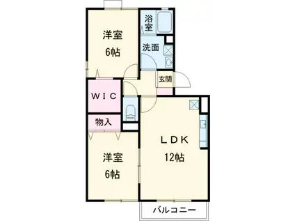 セジュール秀(2LDK/2階)の間取り写真