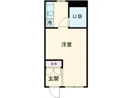 弦巻アパートメント(ワンルーム/1階)の間取り写真