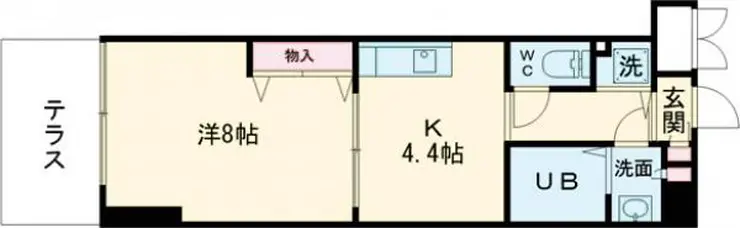 レジデンス馬事公苑 1階階 間取り