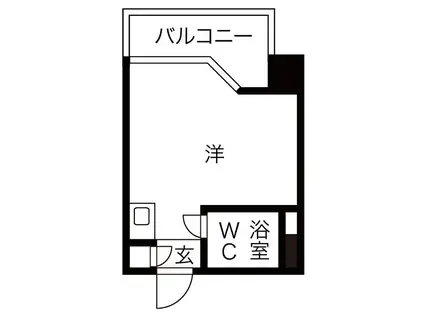 プレスイン一番町(ワンルーム/5階)の間取り写真