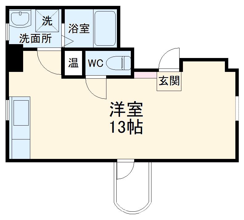 プチリヴェール昭和町(ワンルーム/6階)の間取り写真