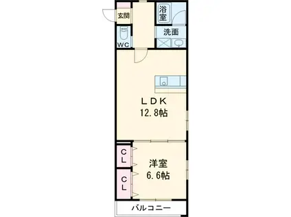 LA RAZETTA(1LDK/3階)の間取り写真