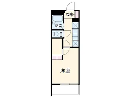 レオパレスグランディール(1K/2階)の間取り写真