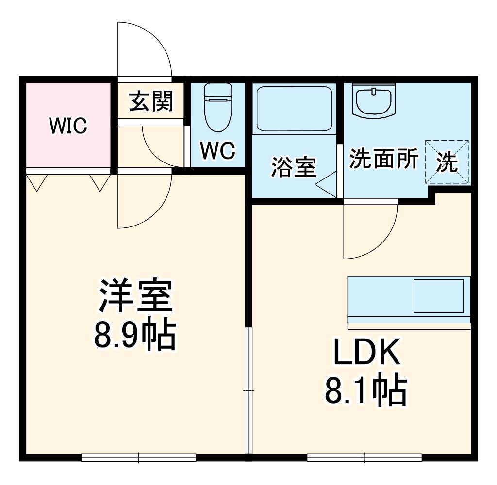 ナノハウス(1LDK/1階)の間取り写真