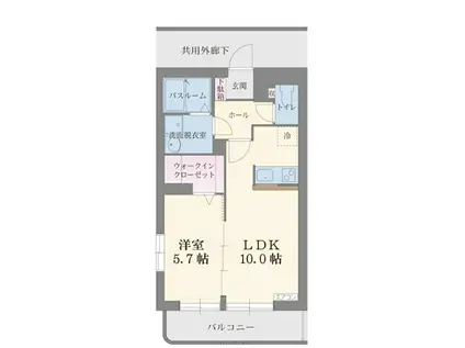 プレリュード(1LDK/2階)の間取り写真