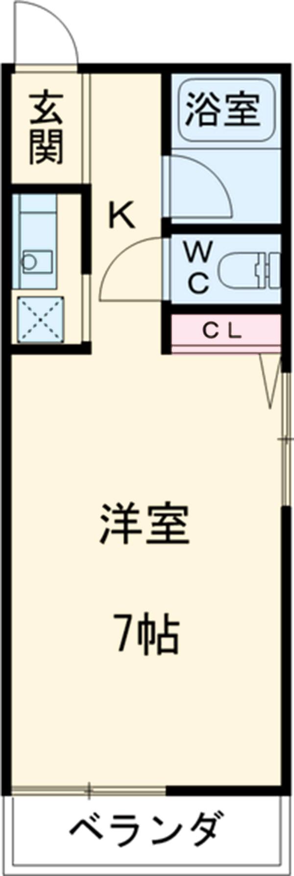 シェラハウス(ワンルーム/5階)の間取り写真