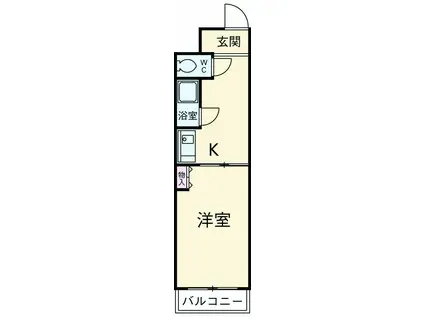 アイルーム広永(1K/3階)の間取り写真