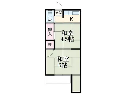 大曽根様(2K/1階)の間取り写真