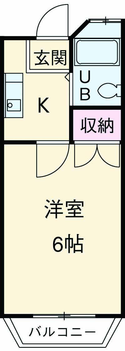 メゾン・ド・モネ(1K/3階)の間取り写真