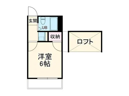 LEOPALACE西川口第14(1K/2階)の間取り写真