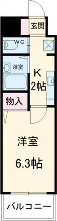 アクシーズタワー川口栄町I 10階階 間取り