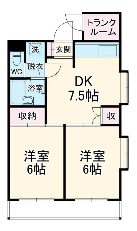 第二ドリームハイツ 2階階 間取り