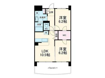 カーサ・ヴェルデ(2LDK/5階)の間取り写真