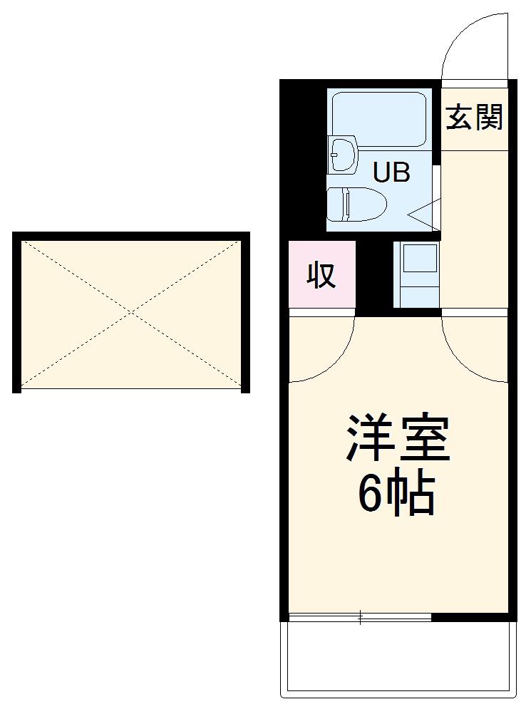 LEOPALACE西川口第14(1K/1階)の間取り写真