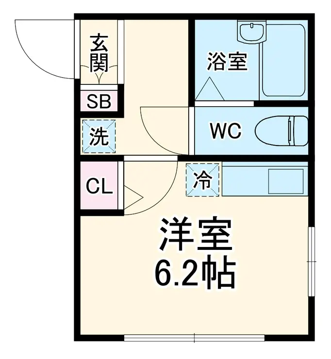 ATLAS Caro与野上落合 2階階 間取り