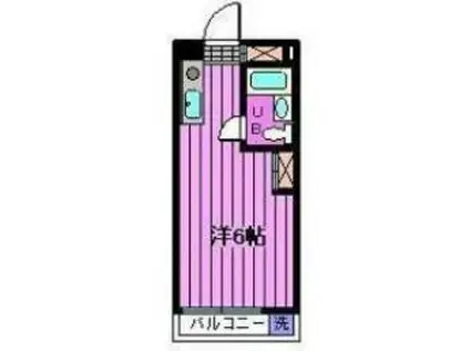 メゾンドパルク1(ワンルーム/1階)の間取り写真