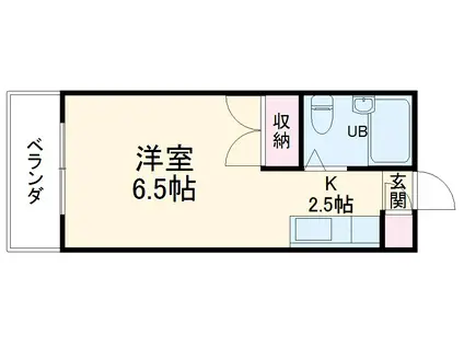 エナジー1(ワンルーム/5階)の間取り写真