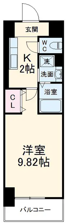 プライムスクエア 8階階 間取り