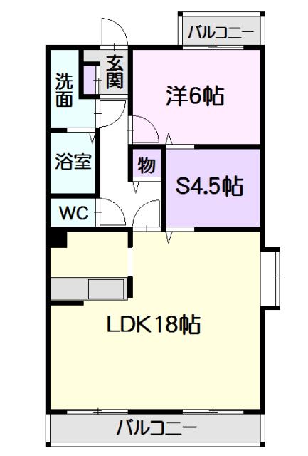 メゾンジョワイユ(1SLDK/1階)の間取り写真