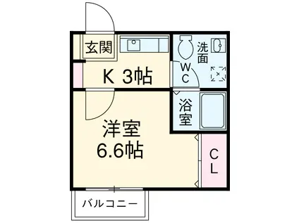 アメニティハイツNAGOYA(1K/3階)の間取り写真