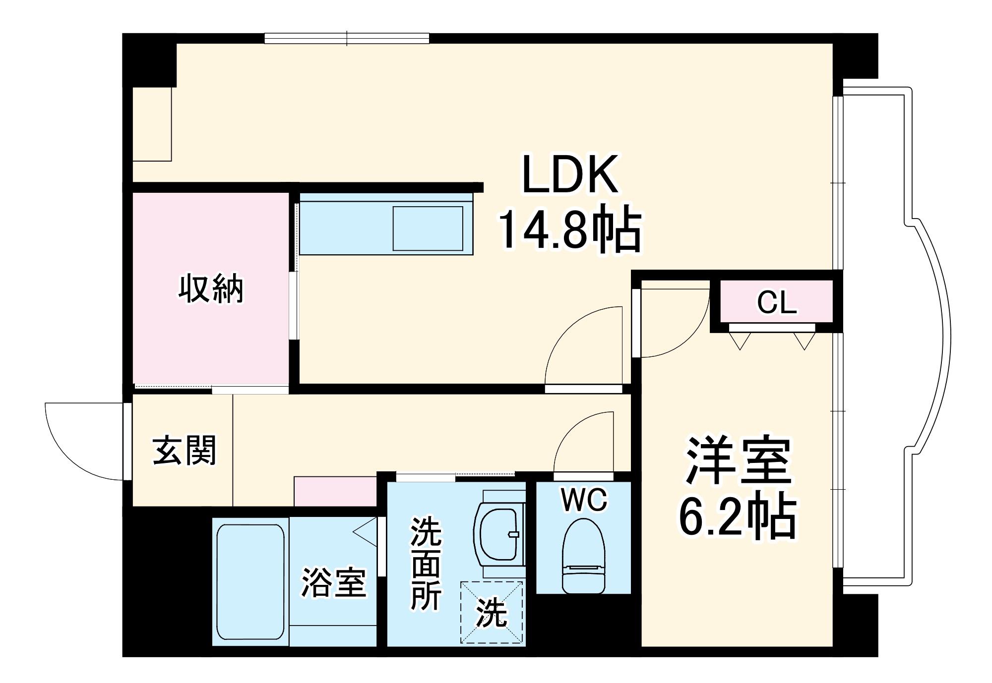 鳥山ハイツ(1SLDK/3階)の間取り写真