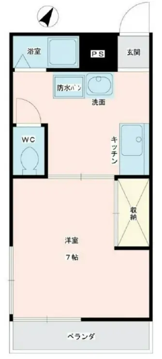 若葉ハイツ 2階階 間取り