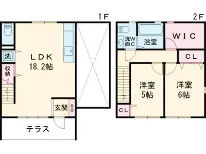 Ｗｏｏｄ　Ｖａｌｌｅｙ　ＴＯＤＯＲＯＫＩ(2SLDK)の間取り写真