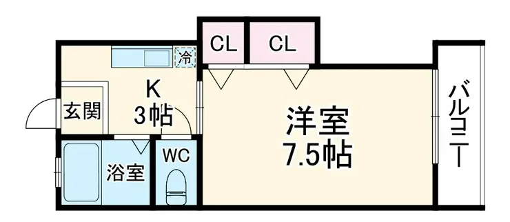 ヴィーヴル中原 1階階 間取り