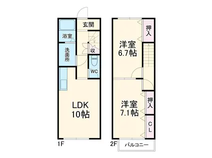 ＲＵＲＡＬ(2LDK)の間取り写真